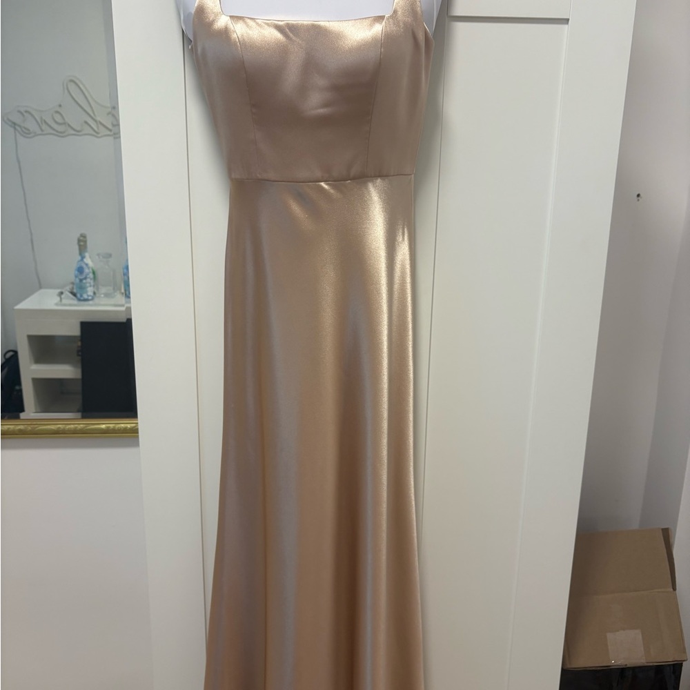 Jenny Yoo Cream Sweetheart Maxi Gown